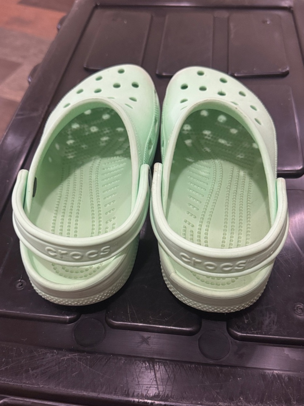 Light Green Crocs Shoes - Picture 2 of 5